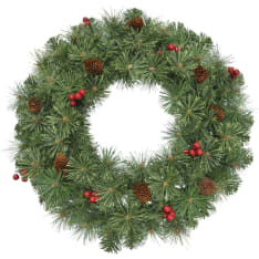 Berries and pine cones 45cm wreath