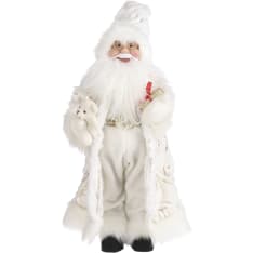 House of Seasons white 45cm Santa Claus