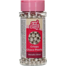 FunCakes chocolate pearls, Metallic luster silver 60g