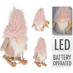 H&S 15x11x23cm led tonttu
