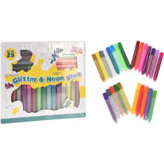 Art & Craft Glitter & Neon Glue 25 pcs glue stick