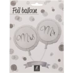Mr and Mrs Foil Balloon Set