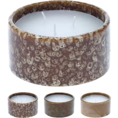 H&S 11x11x5.5cm glass candle