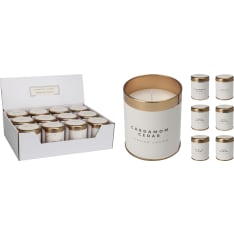 H&S scented candle in a jar