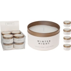 H&S scented candle in a jar