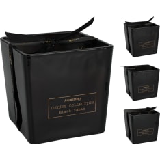 H&S 10x10cm scented candle glass