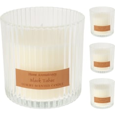 H&S 9x9cm scented candle glass