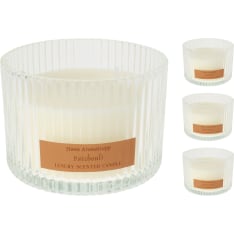 H&S 11.5x8cm scented candle glass