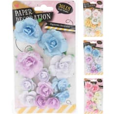 Paper Flower With Glitter paperikukat