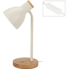 H&S metal/wood table lamp