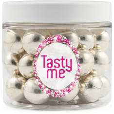 Tasty Me Rapeat suklaapallot n. 18 mm hopea 100 g - gluteeniton