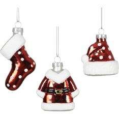 Decoris Christmas glass ornament in ochre