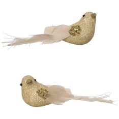 Decoris bird ornament with clip