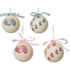Decoris Baby glass Christmas bauble