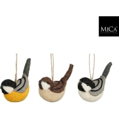 Mica tit felt Christmas tree ornament