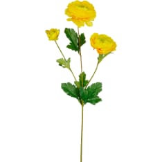 Mica Ranunculus 66cm yellow artificial flower