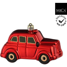 Mica car Christmas tree ornament