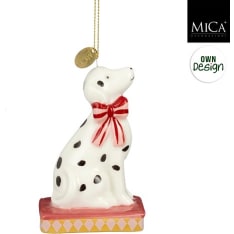 Mica Dalmatian Christmas tree ornament