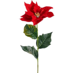 Mica Christmas star silk flower