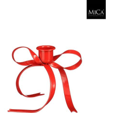 Mica bow candle holder
