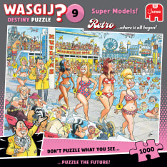 Jumbo Wasgij Retro Destiny 9 Super Models! 1000p puzzle