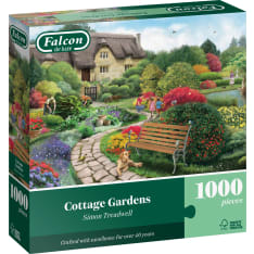 Jumbo Falcon Cottage Cardens 1000p jigsaw puzzle