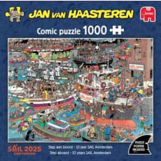 Jumbo Jan Van Haasteren Step abroad 10 years sail Amsterdam puzzle