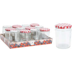 Lasipurkki 450 ml metallikannella