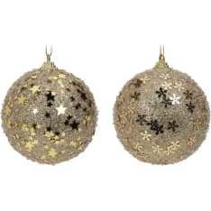 H&S Glitter Christmas bauble