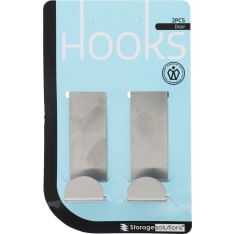 Storage Solutions 2pcs chrome door hook