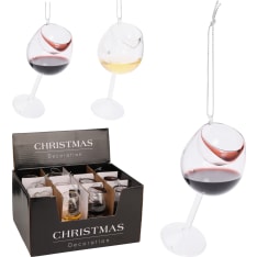 H&S Wine Glass with Fir Tree Decoration