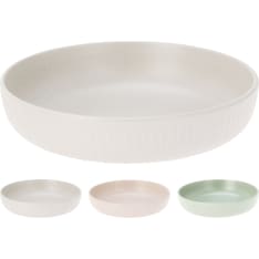 Plate deep stoneware gres 22 cm 3 assortment