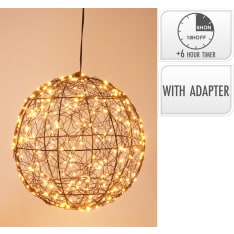 H&S 25cm metal ball light