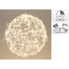 H&S 25cm metal ball light