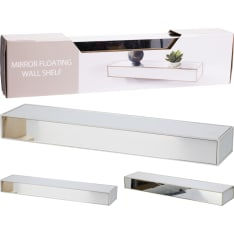 H&S wall shelf with mirrored surface