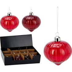 H&S glass branch ornament