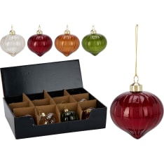 H&S glass branch ornament