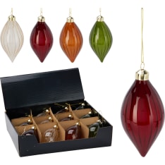 H&S glass branch ornament