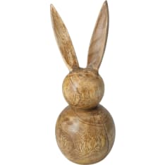 H&S wood bunny figurine