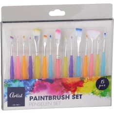 Artist Paint Brush Set 15 kpl sivellinsetti