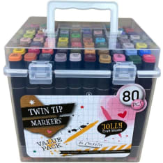 Jolly Craft Studio Twin Tip Markers 80 pcs ink