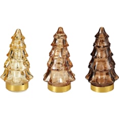 H&S 11 cm LED glass fir tree