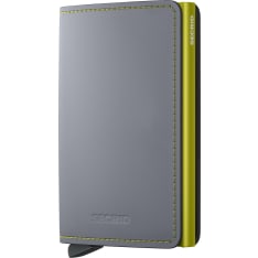 Secrid Slimwallet Matte Grey & Lime korttikotelo
