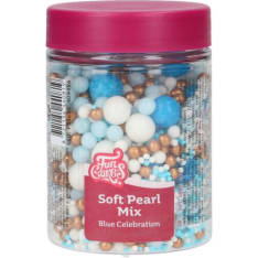 FunCakes  Blue Celebration Mix 80 g pehmeät sokerihelmet