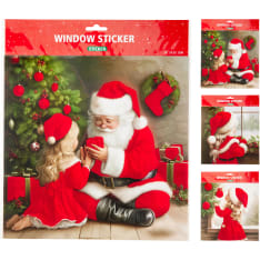 Window Sticker Xmas Flocked ikkunatarra