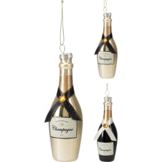 H&S champagne bottle decoration