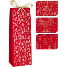 Giftbag Bottle 13×35 cm gift bag (assorted)