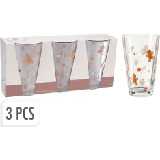 Km 300ml jouluiset juomalasit 3 kpl setti