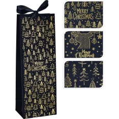 Giftbag Bottle 13 x 35cm lahjakassi (lajitelma)