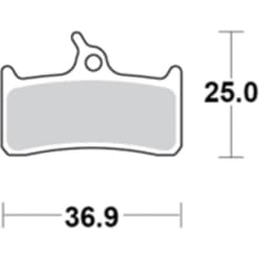 Motomaster Brake pad bicycle Organic: Shimano XT BR-M755, Grimeca System